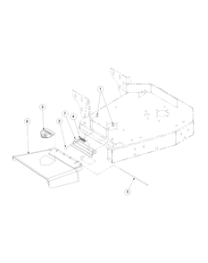 Chute Assembly 36-Inch Diagram and Parts List for H1536 55AI4HPR050-WAM Cub Cadet Lawn Mower